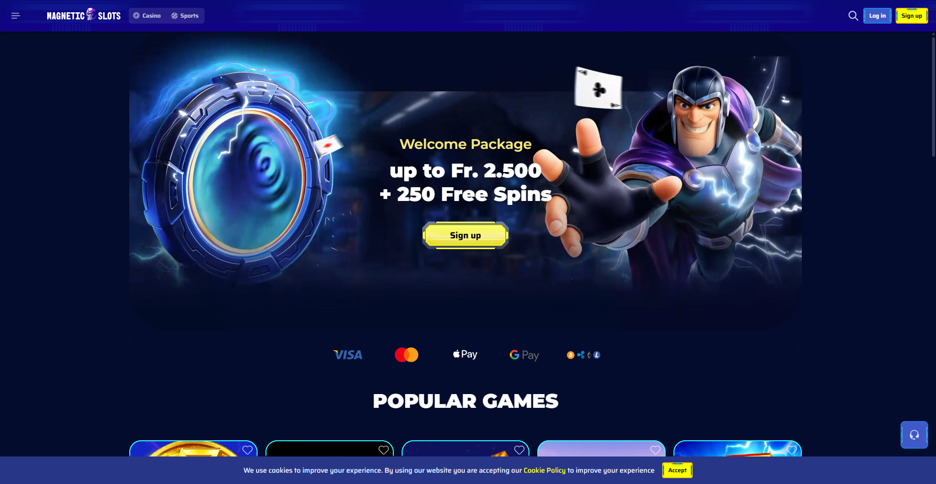 Magneticslots homepage