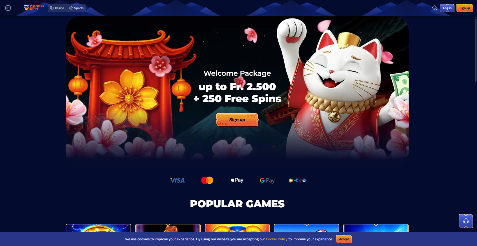 Manekispin homepage